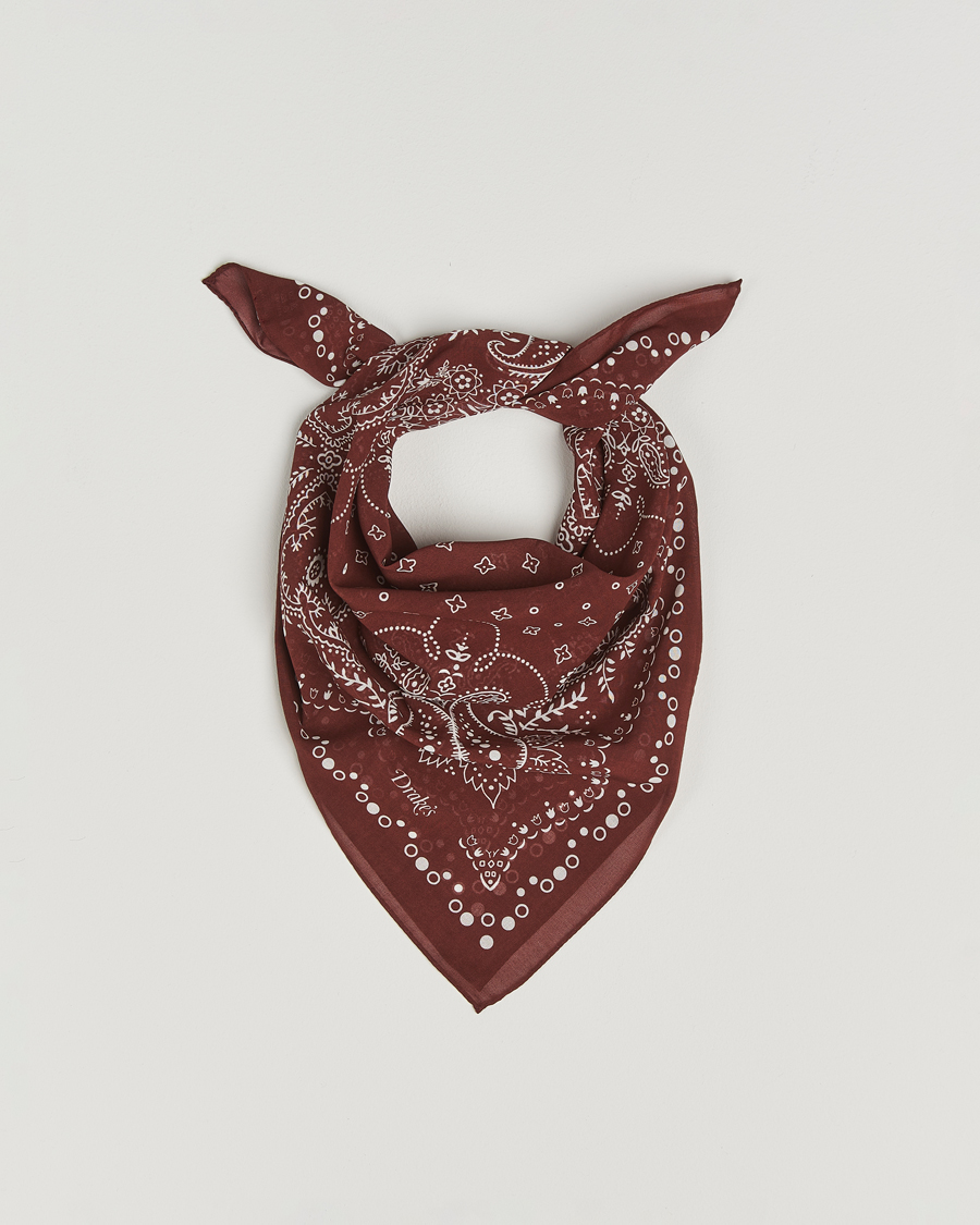 Heren | Drake's Paisley Bandana Red | Drake's | Paisley Bandana Red