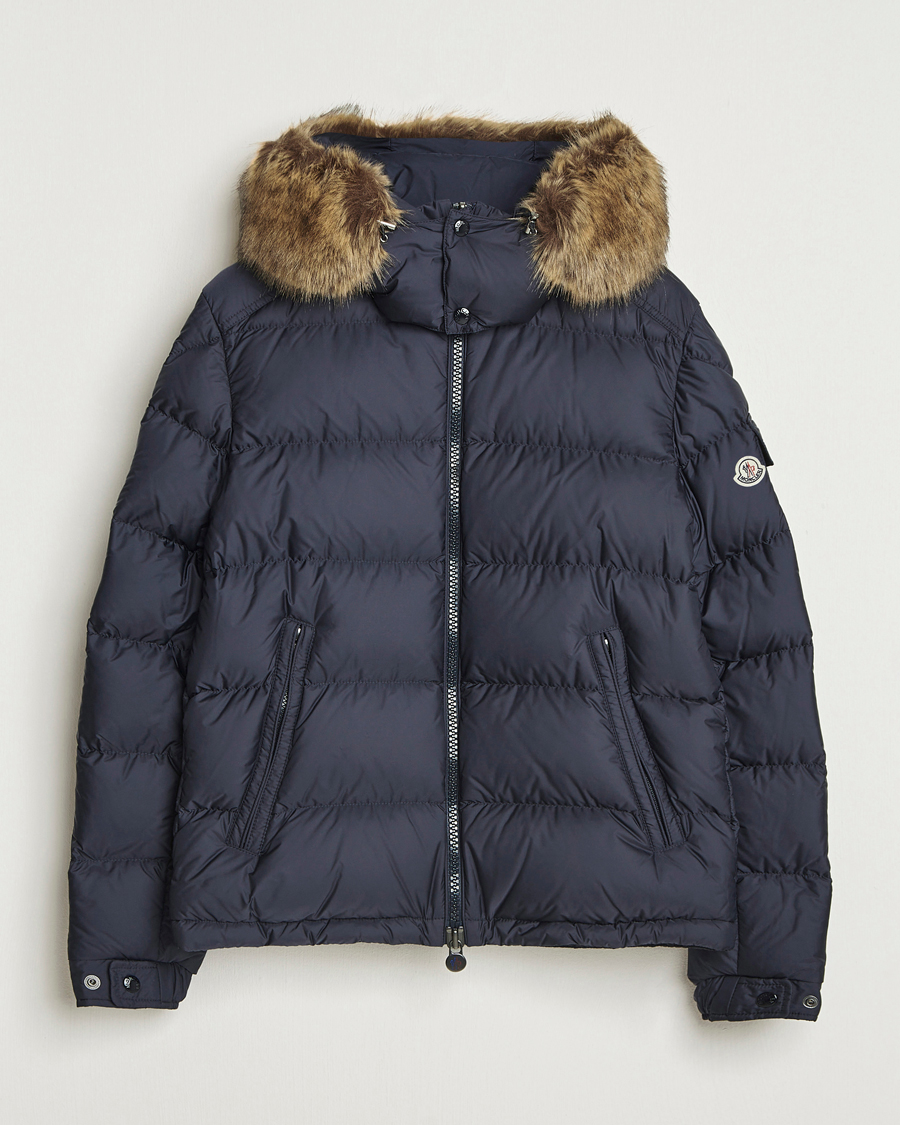 Homme | Manteaux Et Vestes | Moncler | Maya Faux Fur Jacket Navy