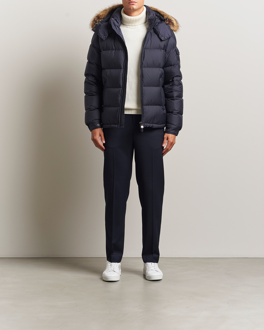 Homme | Manteaux Et Vestes | Moncler | Maya Faux Fur Jacket Navy