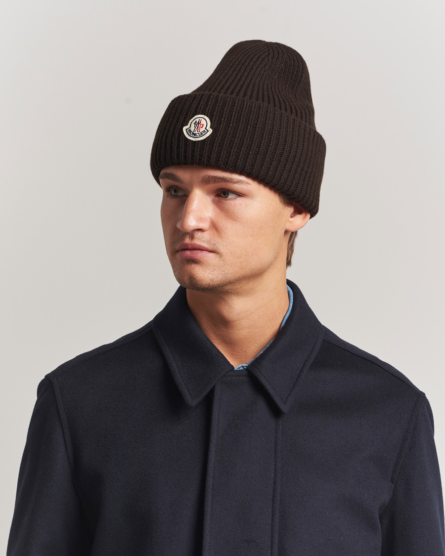Homme | Moncler Cashmere Beanie Brown | Moncler | Cashmere Beanie Brown