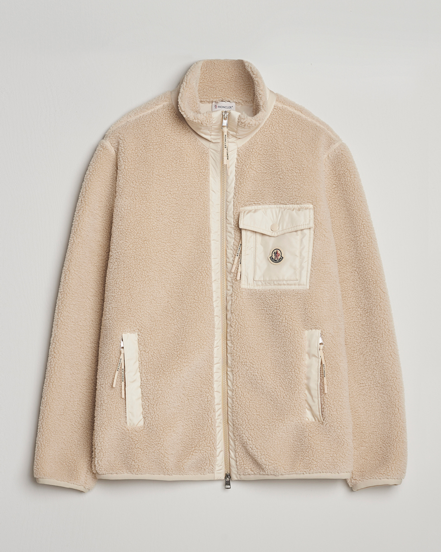 Homme | Pulls Et Tricots | Moncler | Hybrid Fleece Jacket Beige