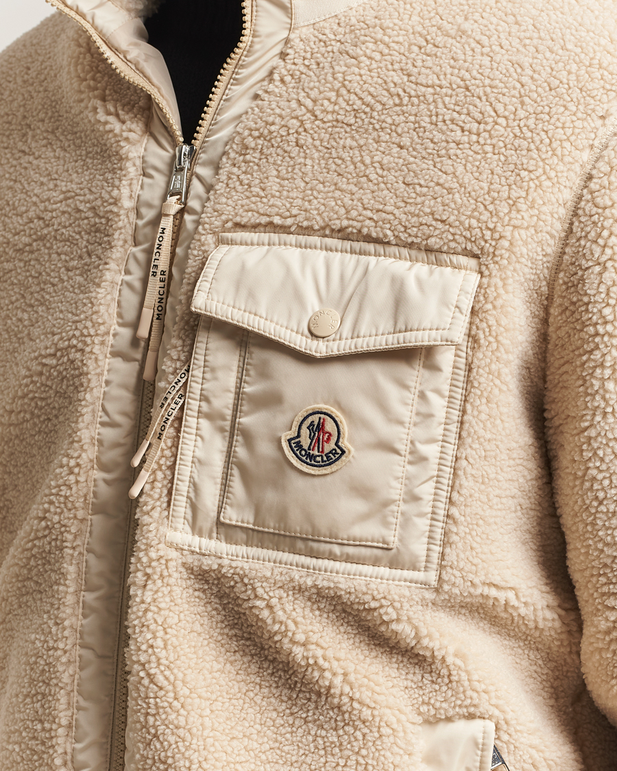 Homme | Pulls Et Tricots | Moncler | Hybrid Fleece Jacket Beige