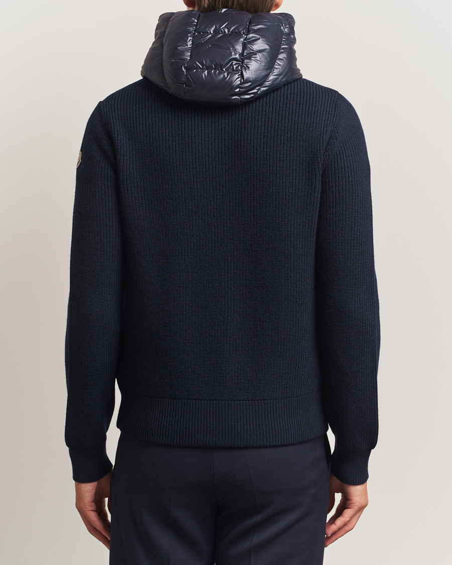 Homme | Pulls Et Tricots | Moncler | Padded Hooded Cardigan Navy