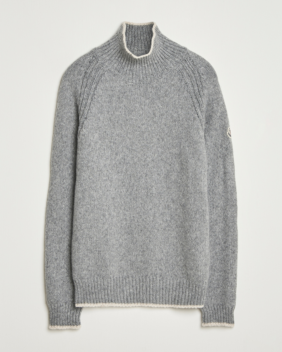Homme | Pulls Et Tricots | Moncler | Wool Turtleneck Grey Melange