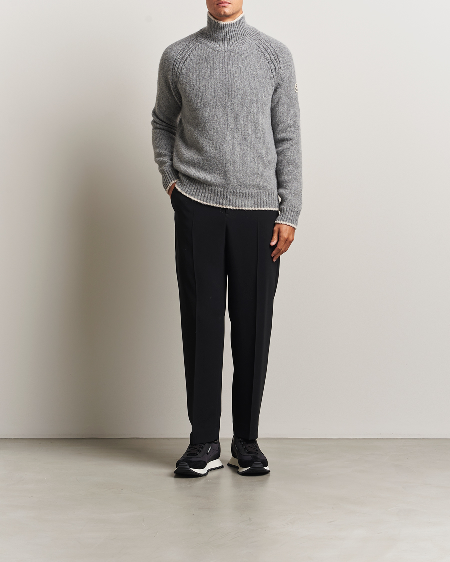 Homme | Pulls Et Tricots | Moncler | Wool Turtleneck Grey Melange