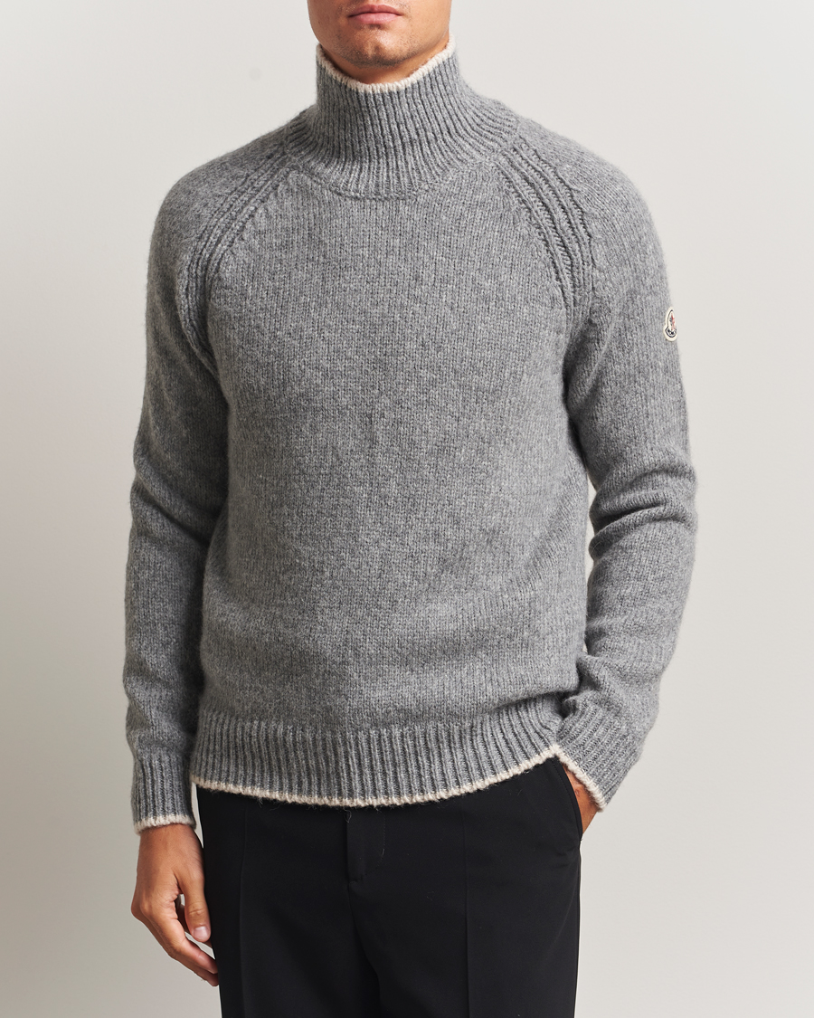 Homme | Pulls Et Tricots | Moncler | Wool Turtleneck Grey Melange
