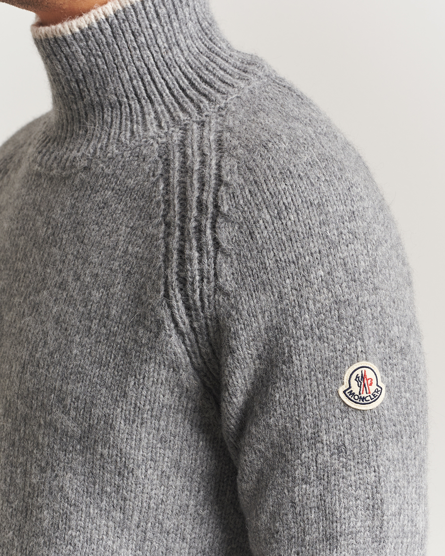 Homme | Pulls Et Tricots | Moncler | Wool Turtleneck Grey Melange