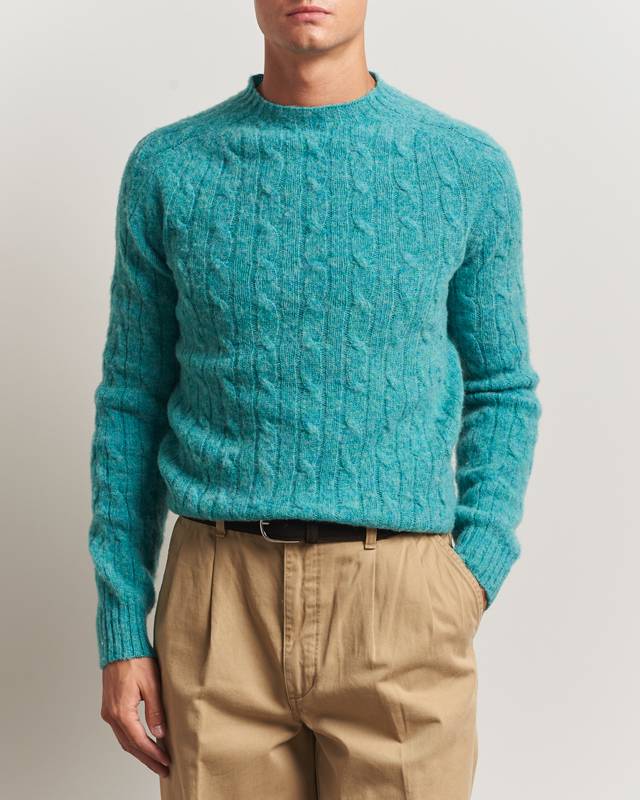 Homme | Pulls Et Tricots | Morris | Brushed Cable Sweater Green