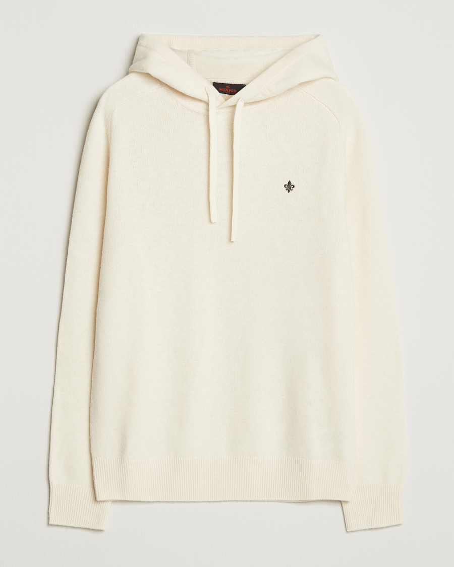Heren | Truien | Morris | Hertford Lambswool Hoodie Off White