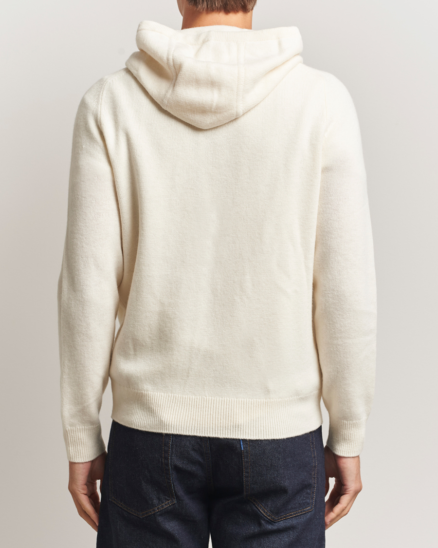 Heren | Truien | Morris | Hertford Lambswool Hoodie Off White