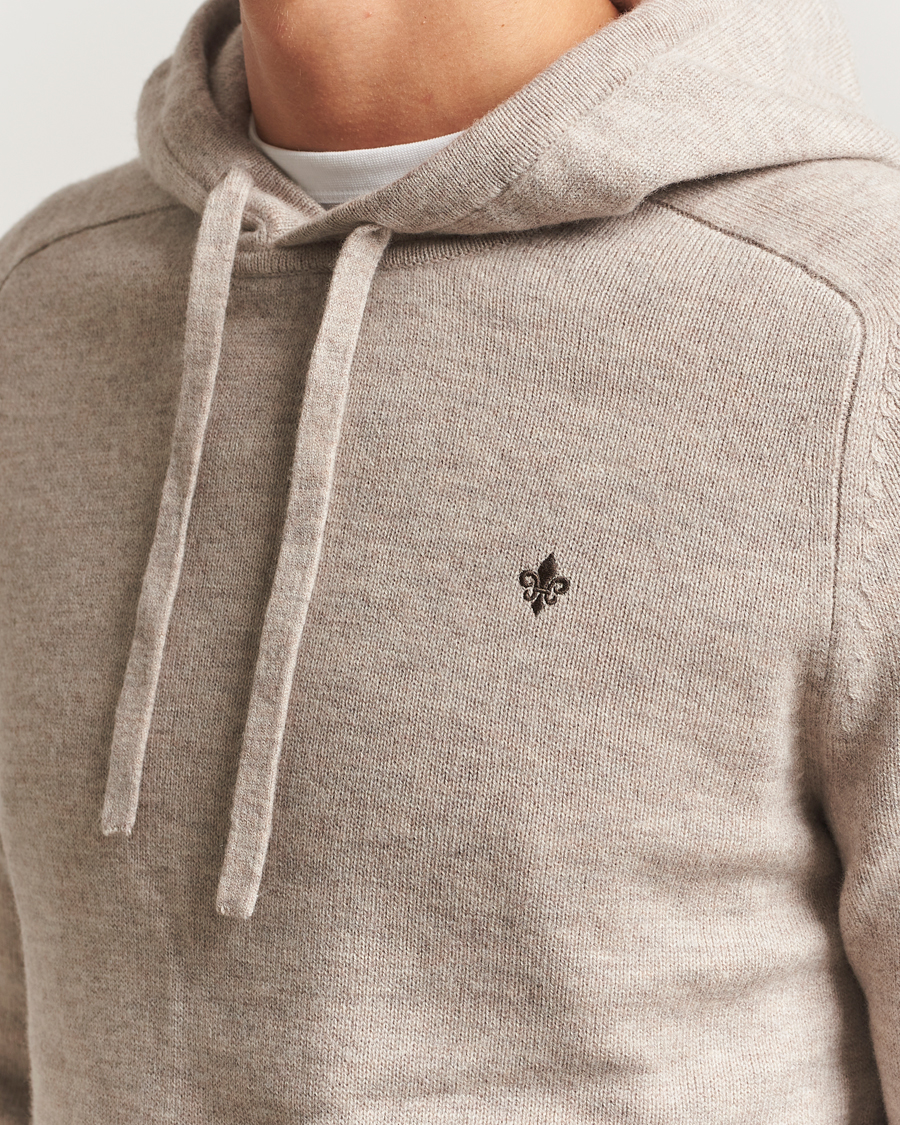 Heren | Truien | Morris | Hertford Lambswool Hoodie Khaki