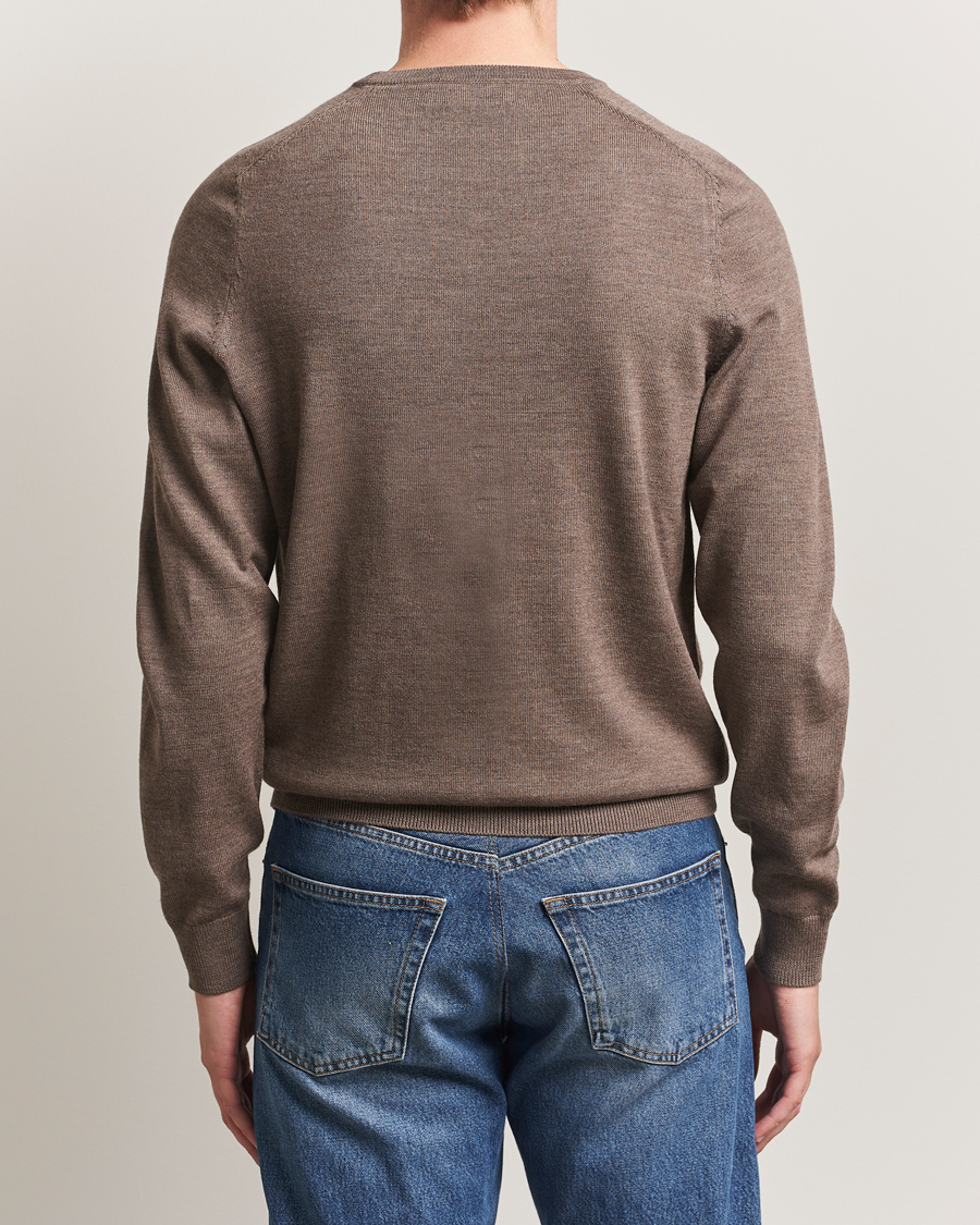 Homme | Pulls Et Tricots | Morris | Merino Oneck Light Brown