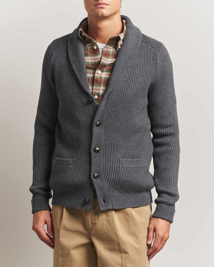 Homme | Pulls Et Tricots | Morris | Brayden Shawl Cardigan Grey