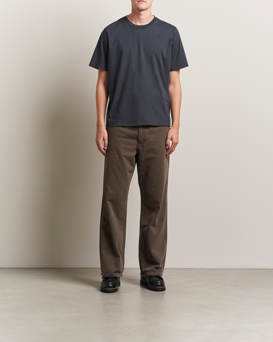 Homme | Pantalons | Jeanerica | Genua Herringbone Twill Chino Brown