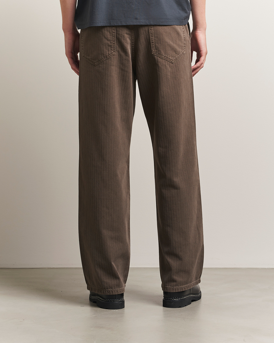 Homme | Pantalons | Jeanerica | Genua Herringbone Twill Chino Brown