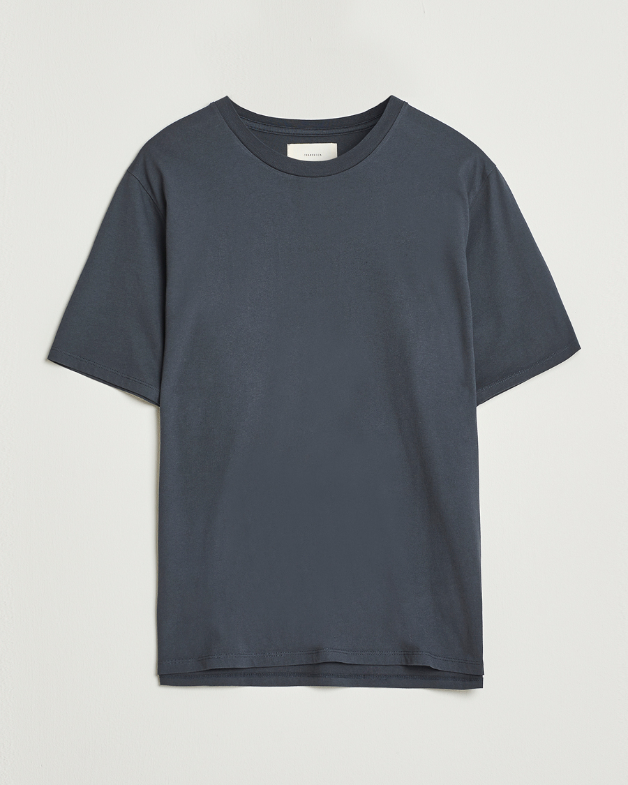 Homme | T-shirts | Jeanerica | Delon Crew Neck T-Shirt Blue Grey