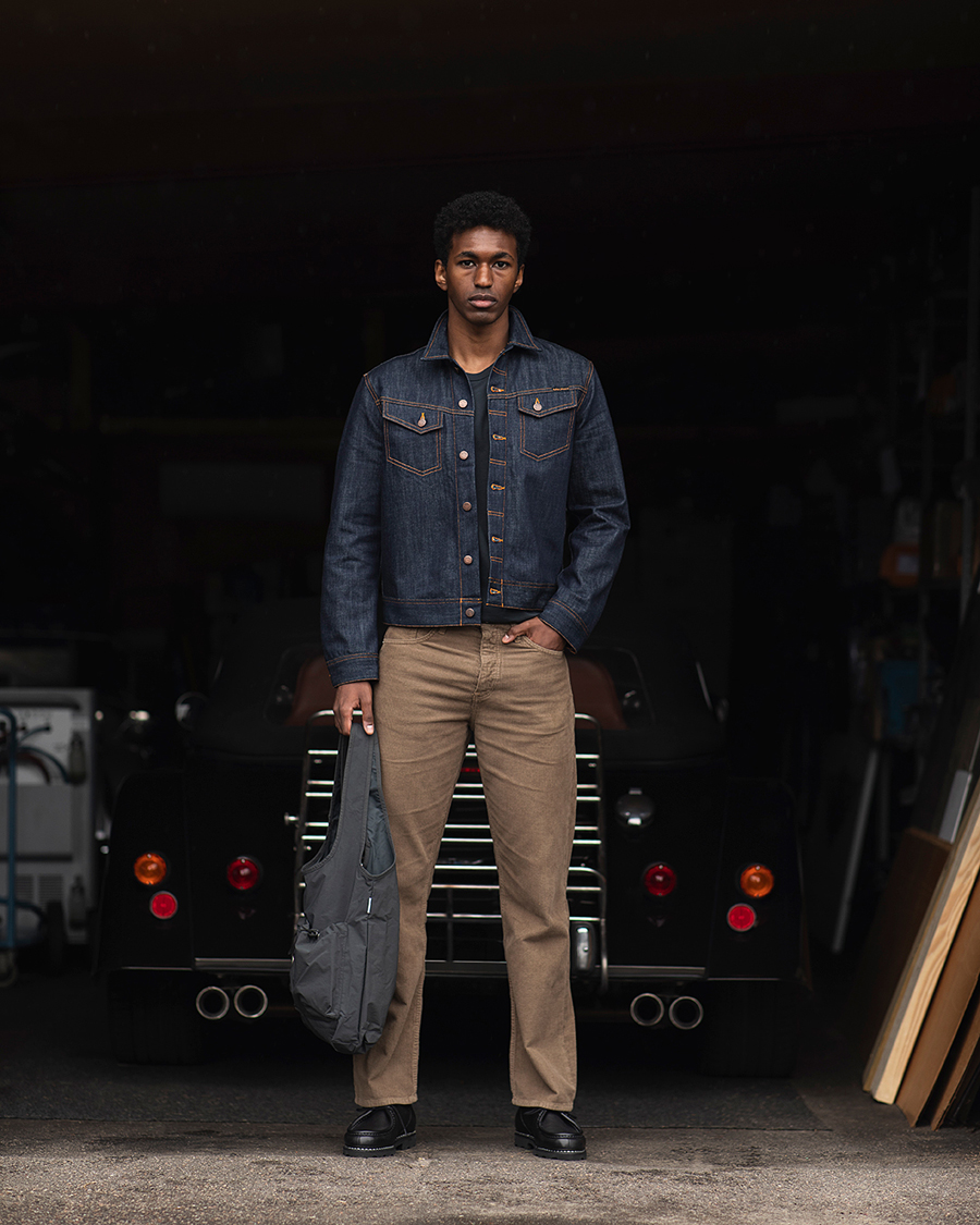 Homme | T-shirts | Jeanerica | Delon Crew Neck T-Shirt Blue Grey