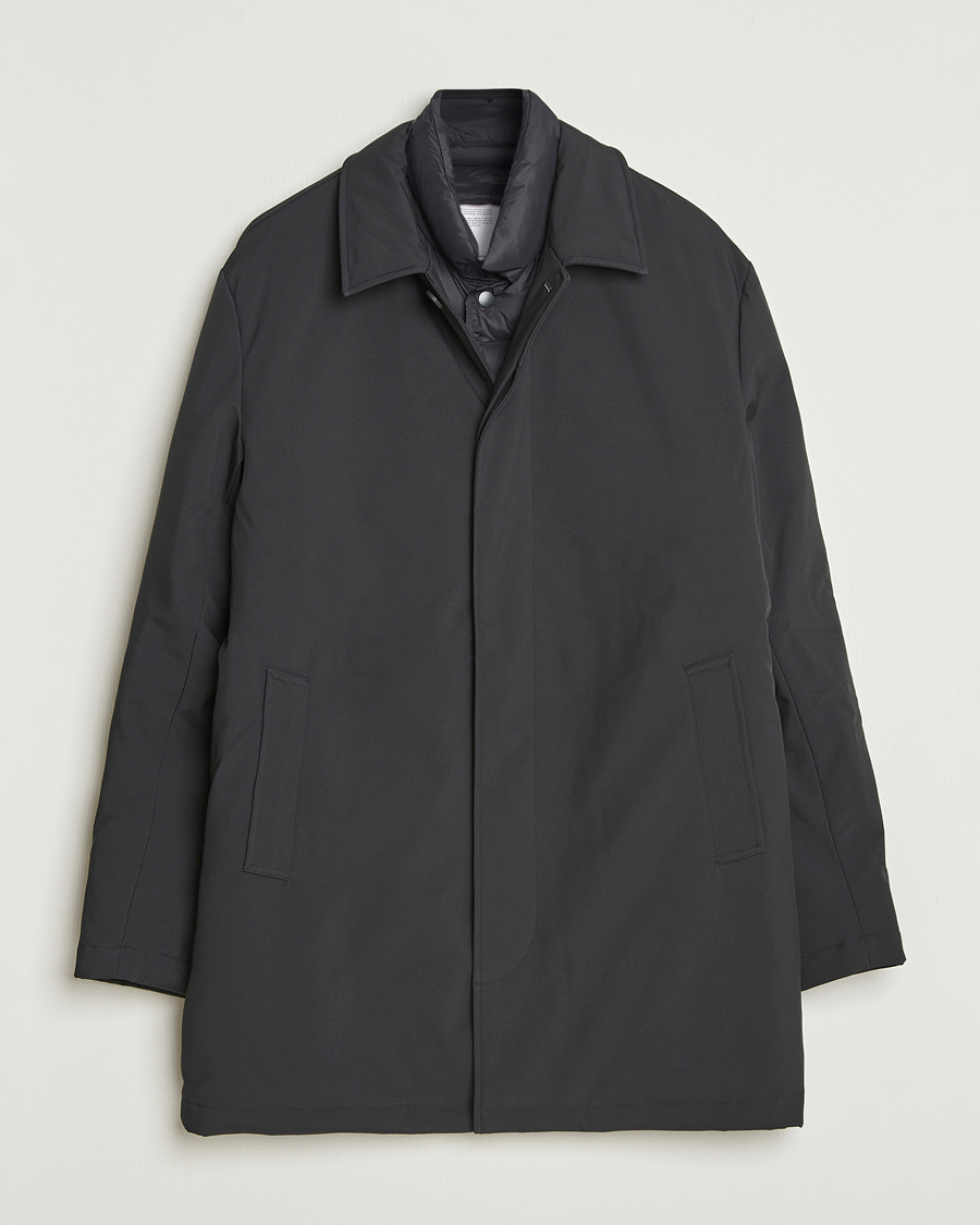 Homme | Manteaux Et Vestes | KnowledgeCotton Apparel | Climateshell Padded Carcoat Black