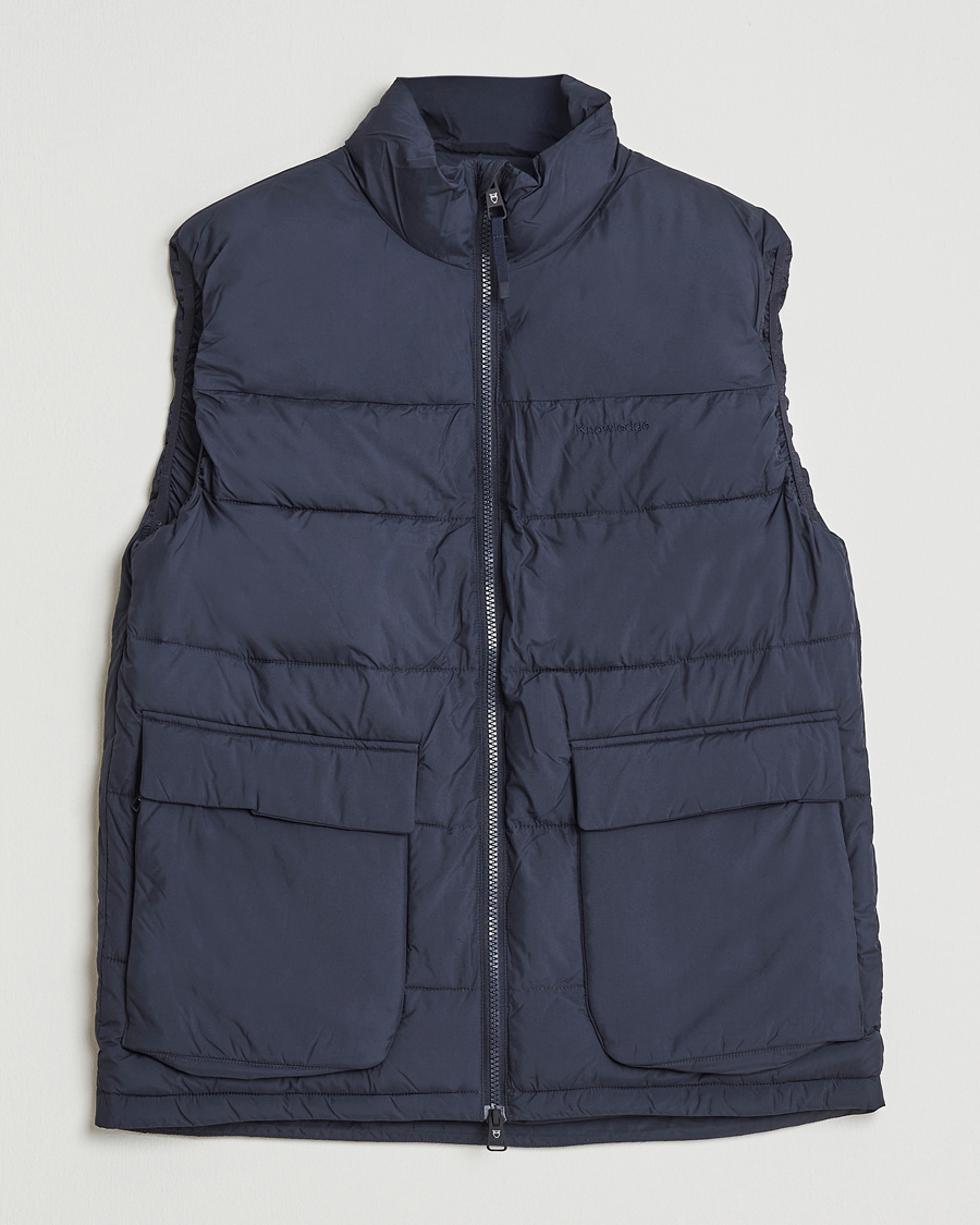 Homme | Gilets | KnowledgeCotton Apparel | Puffer Vest Night Sky