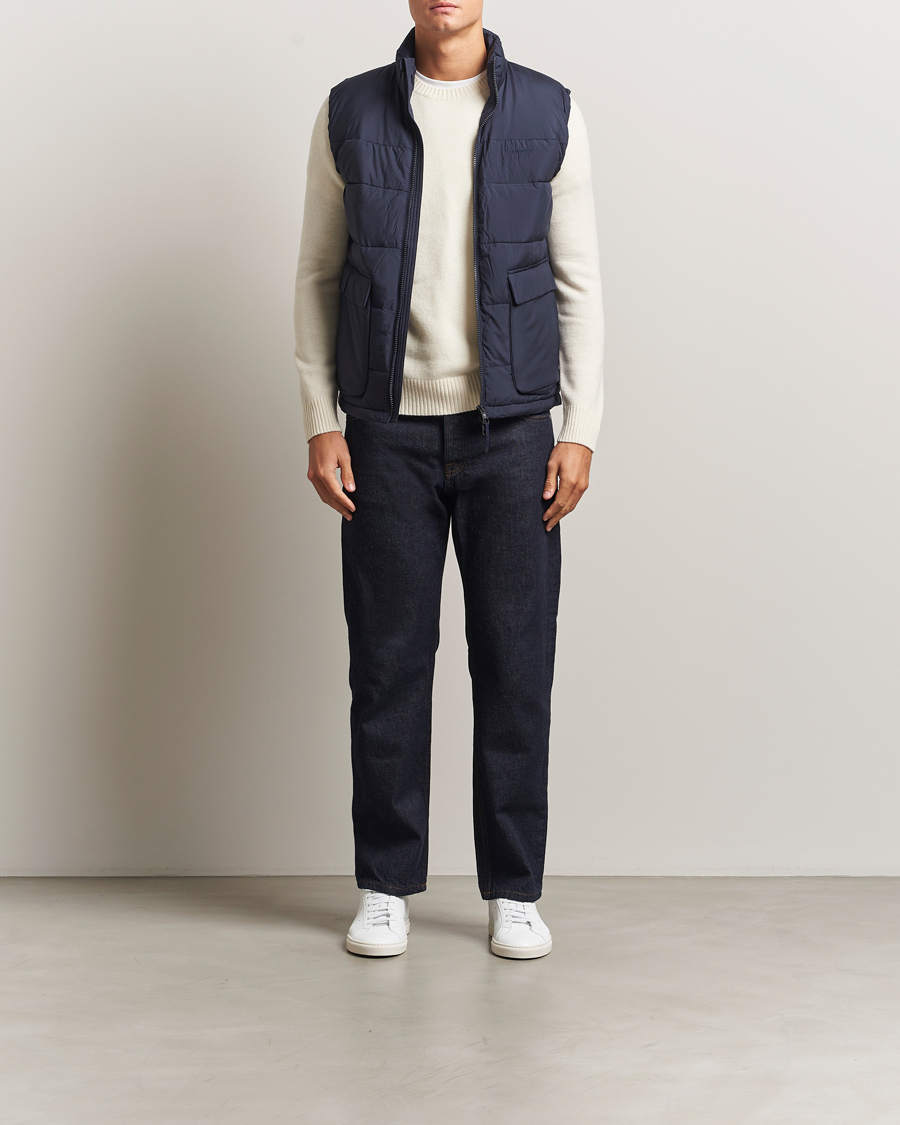 Homme | Gilets | KnowledgeCotton Apparel | Puffer Vest Night Sky