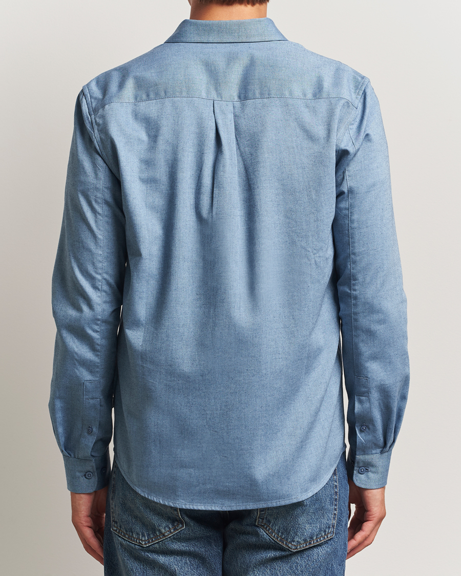 Homme | Chemises | KnowledgeCotton Apparel | Regular Fit Melange Flannel Shirt Denim