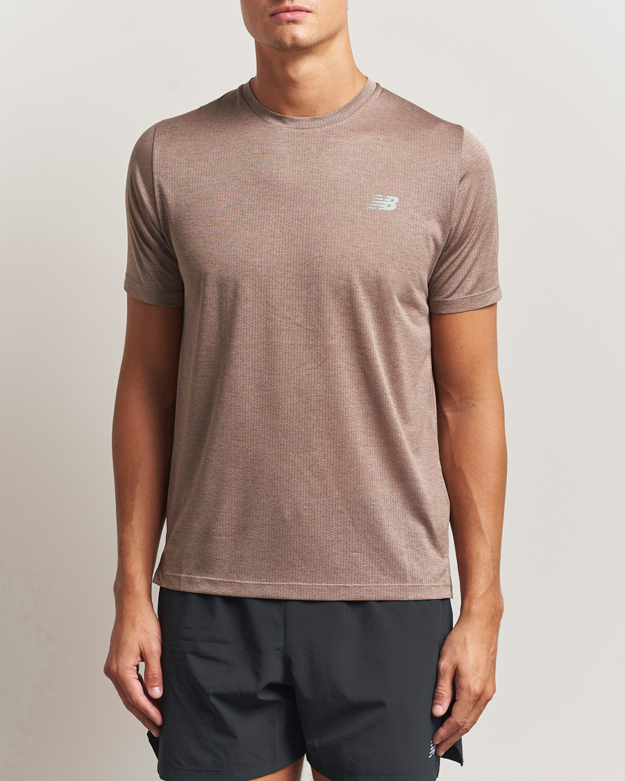 Homme | T-shirts | New Balance Running | Athletics Short Sleeve T-Shirt Earth Shadow Heather