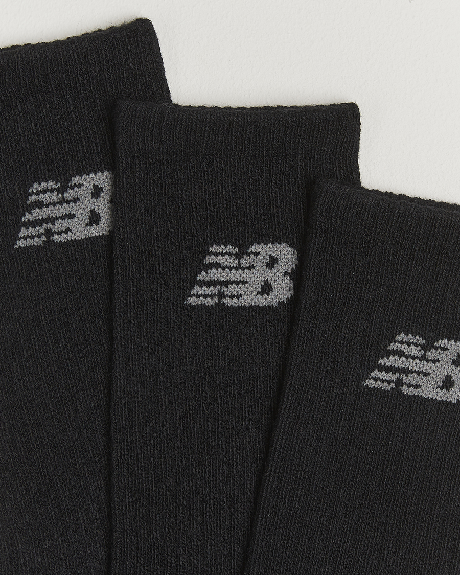 Heren | Ondergoed | New Balance Running | 3-Pack Performance Cotton Socks Black
