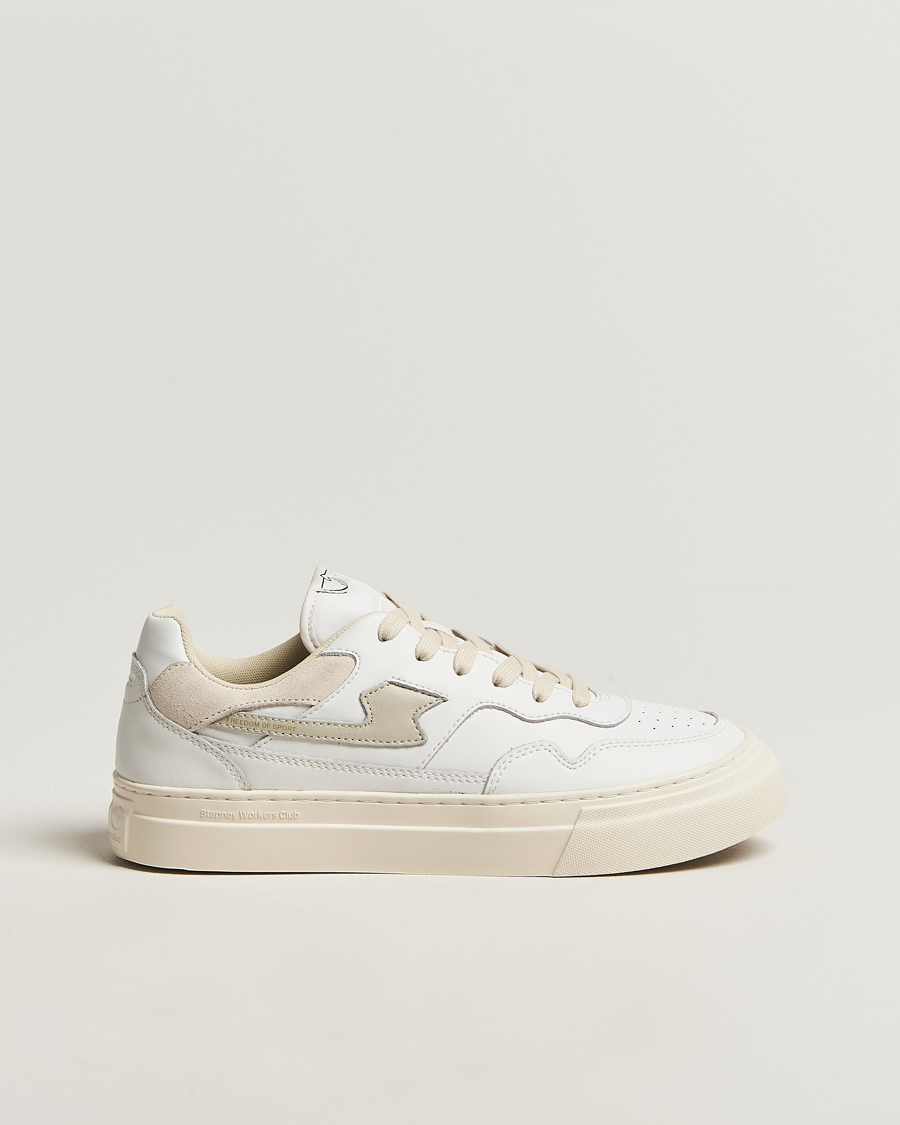 Homme | Baskets | Stepney Workers Club | Pearl S-Strike Leather Sneaker White Putty
