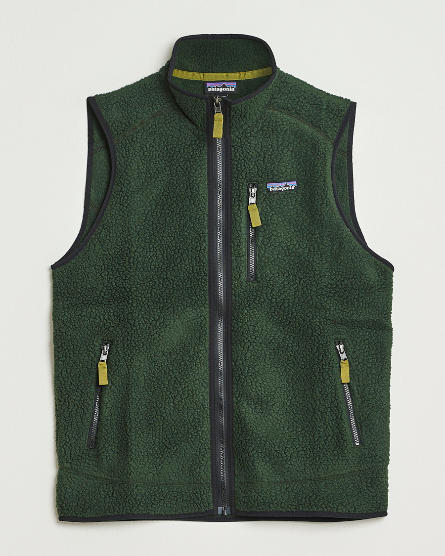 Homme | Gilets | Patagonia | Retro Pile Vest Old Growth Green