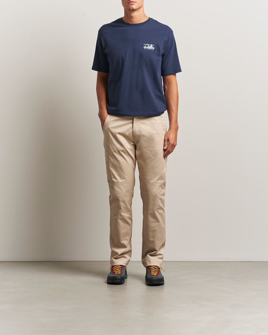 Heren | T-shirts | Patagonia | 73 Skyline Organic T-Shirt New Navy