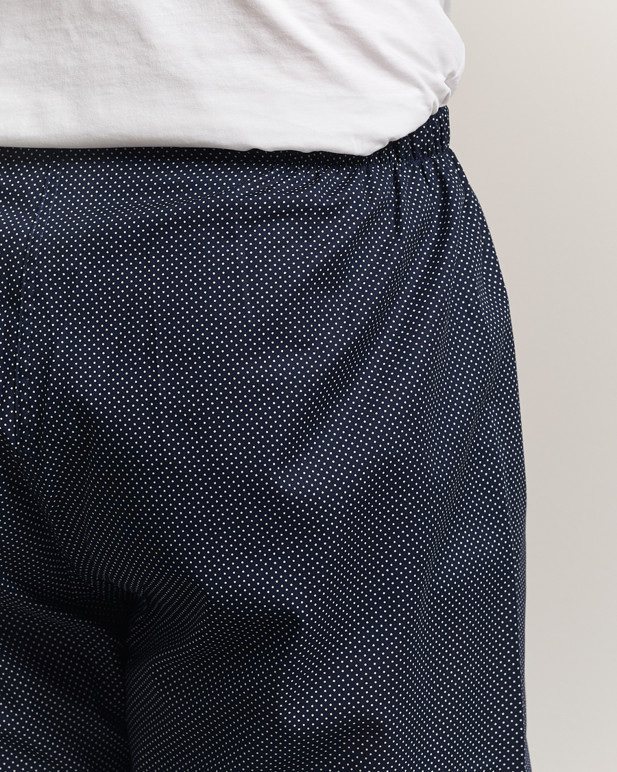 Heren | Pyjama's en gewaden | Derek Rose | Printed Cotton Pyjama Set Navy