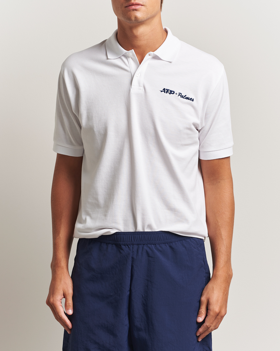 Homme | Polos | Palmes | ATP Tour Polo White