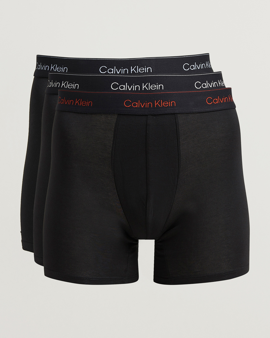 Heren | Ondergoed | Calvin Klein | 3-Pack Icon Cotton Stretch Boxer Brief Black
