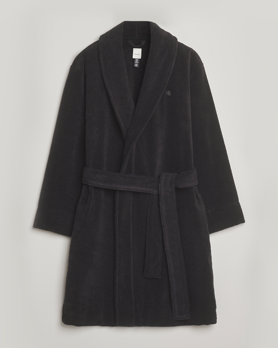 Homme | Peignoirs Et Pyjamas | Calvin Klein | French Terry Robe Black