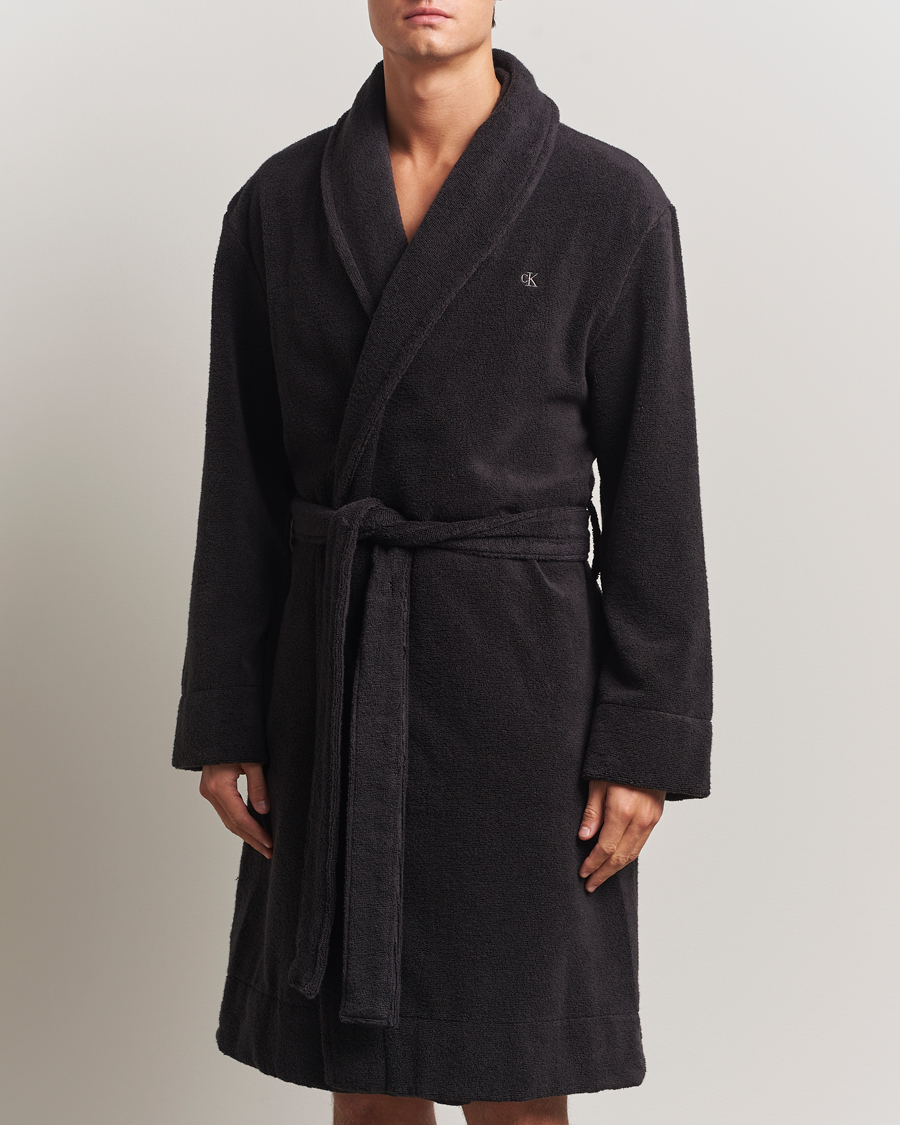 Homme | Peignoirs Et Pyjamas | Calvin Klein | French Terry Robe Black