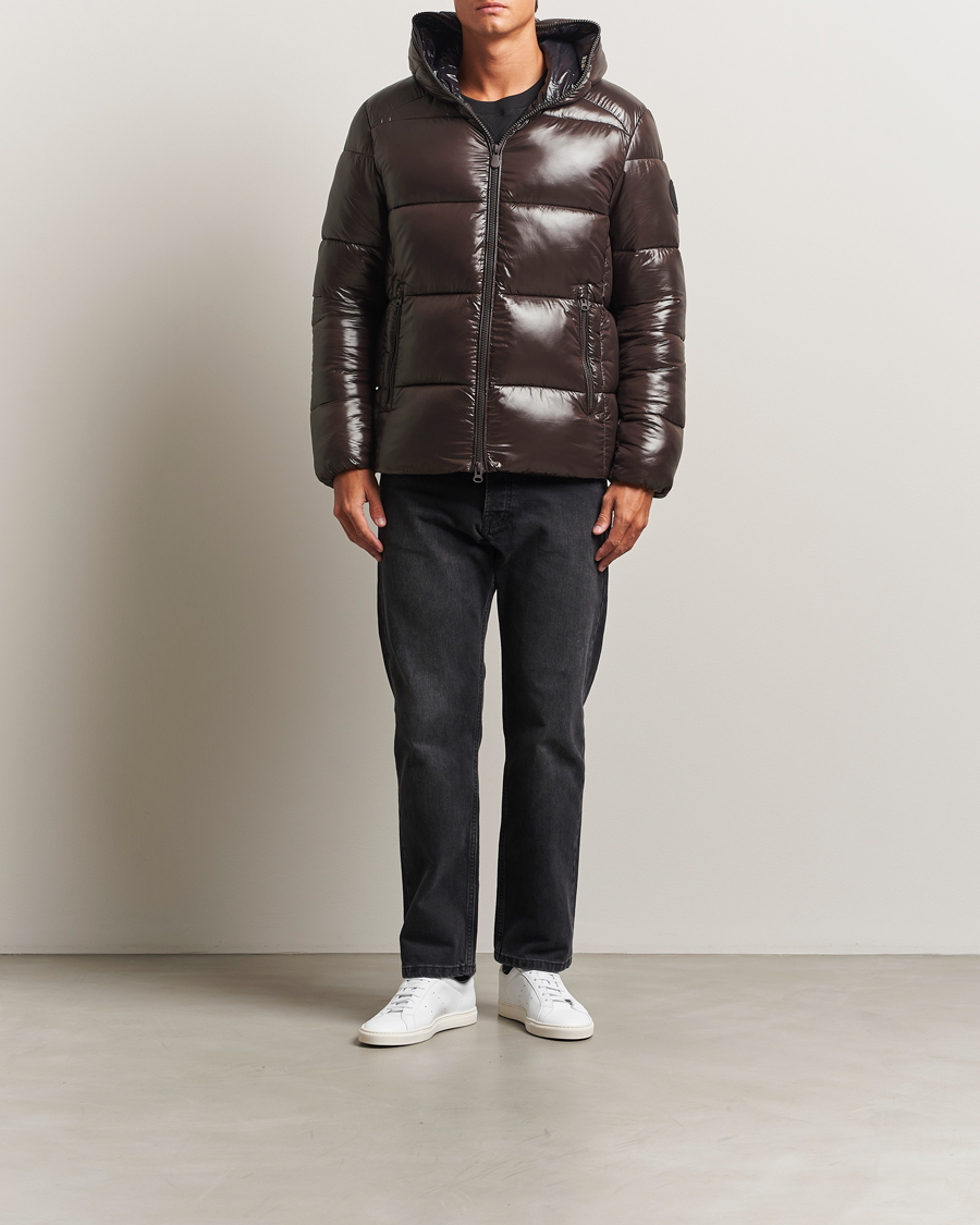 Heren | Jassen | Save The Duck | Edgard Padded Puffer Brown Black