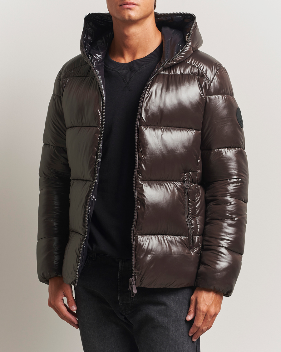 Heren | Jassen | Save The Duck | Edgard Padded Puffer Brown Black