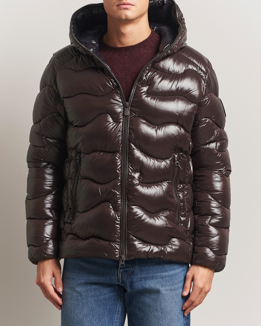 Heren | Jassen | Save The Duck | Chet Padded Puffer Brown Black