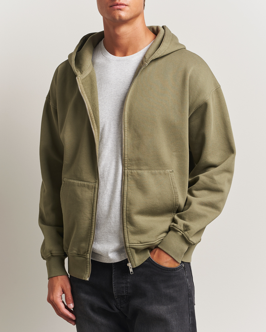 Homme | Pulls Et Tricots | Colorful Standard | Classic Organic Full Zip Hoodie Dusty Olive