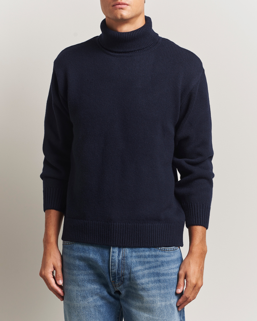 Homme | Pulls Et Tricots | Colorful Standard | Merino Wool Turtleneck Navy Blue
