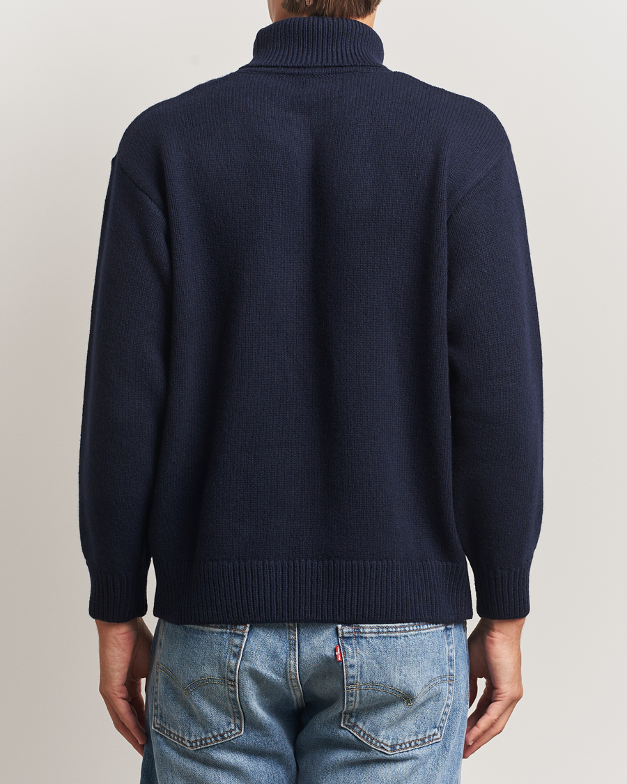 Homme | Pulls Et Tricots | Colorful Standard | Merino Wool Turtleneck Navy Blue