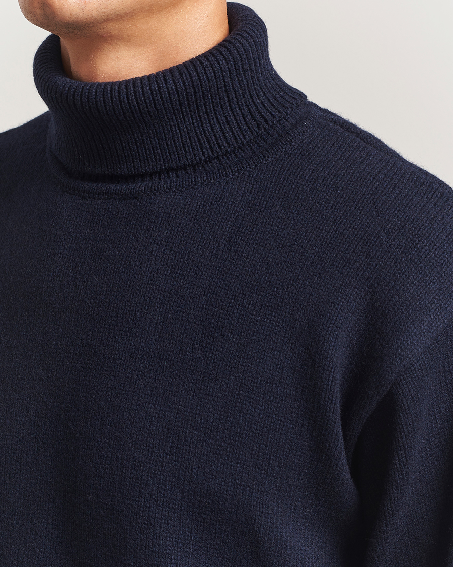 Homme | Pulls Et Tricots | Colorful Standard | Merino Wool Turtleneck Navy Blue