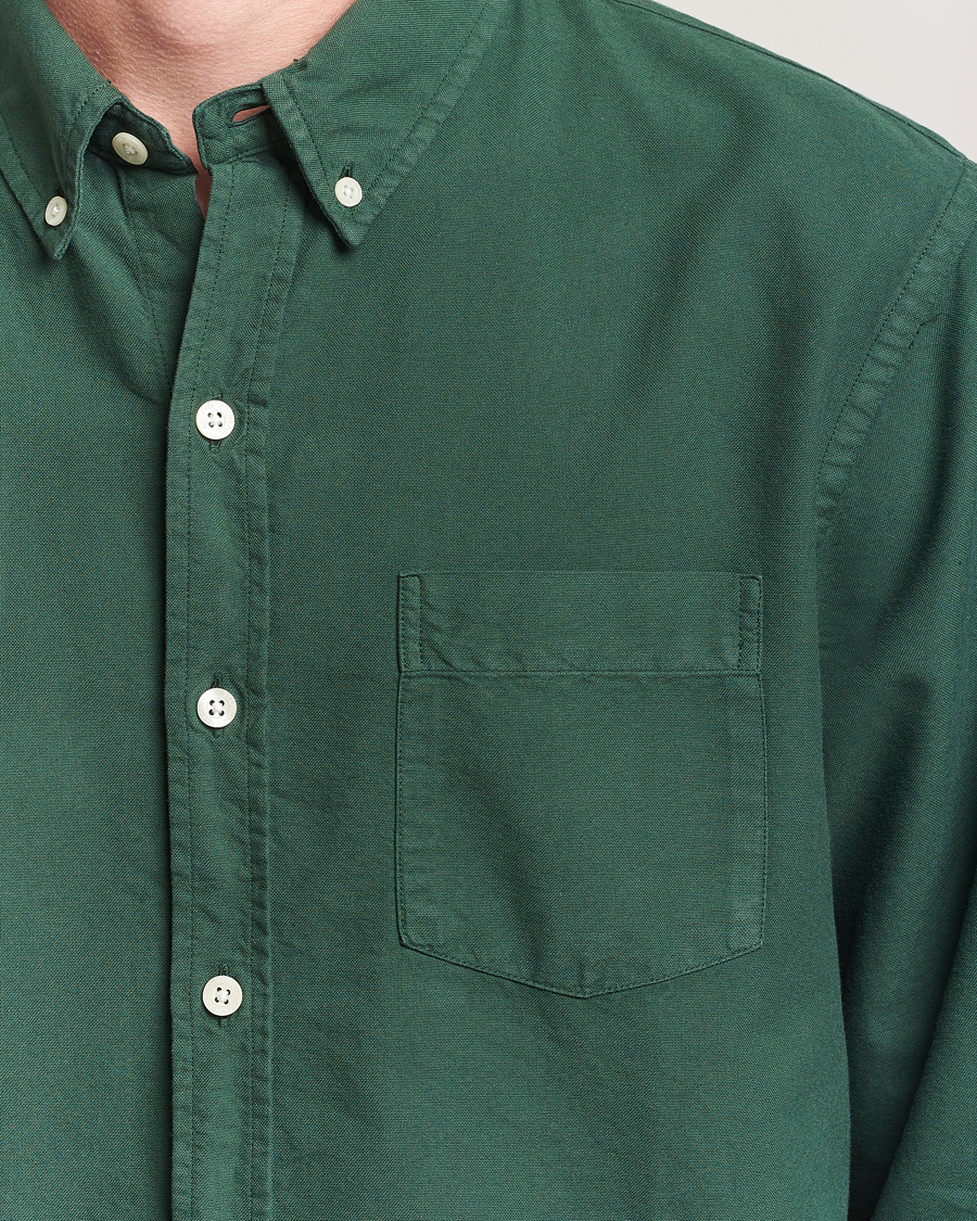Heren | Overhemden | Colorful Standard | Classic Organic Oxford Button Down Shirt Emerald Green