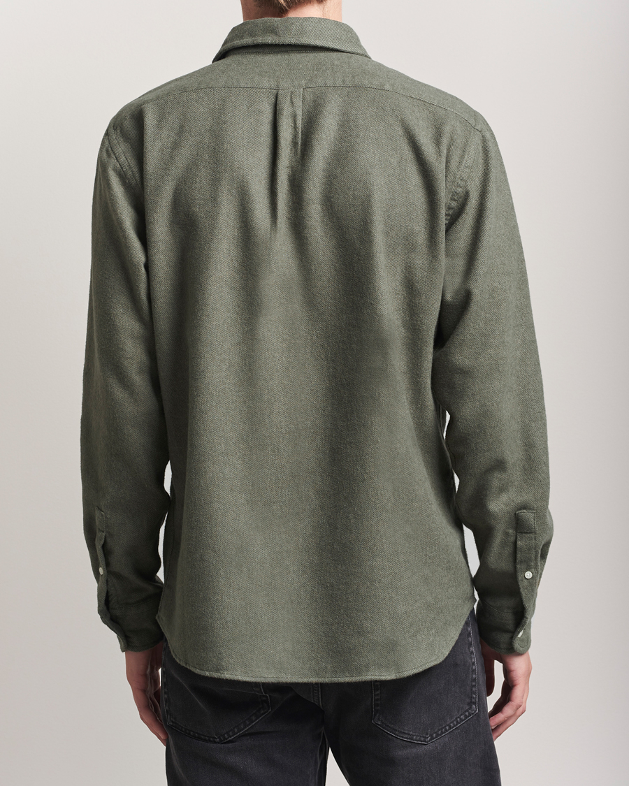 Homme | Chemises | Colorful Standard | Organic Flannel Shirt Dusty Olive