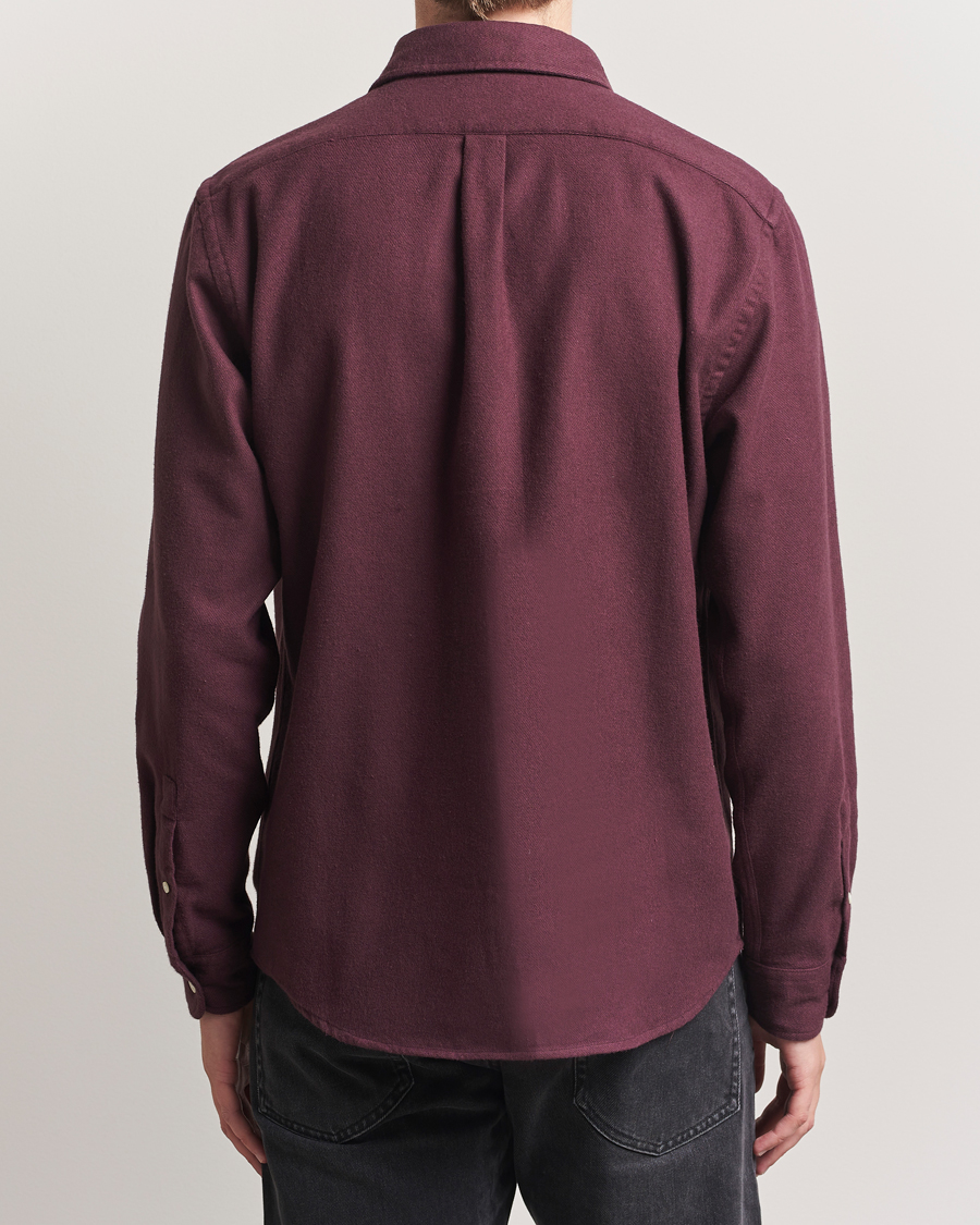 Homme | Chemises | Colorful Standard | Organic Flannel Shirt Oxblood Red