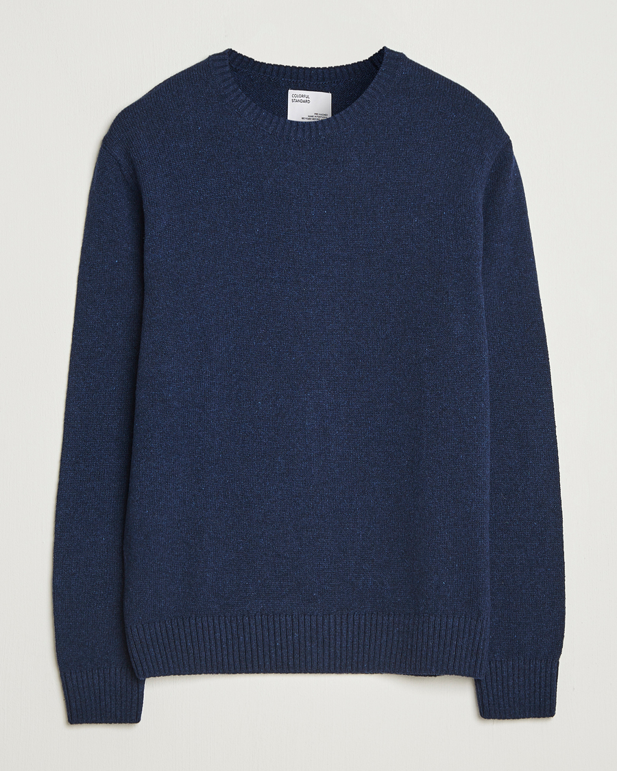 Homme | Pulls Et Tricots | Colorful Standard | Classic Merino Wool Crew Neck Marine Blue