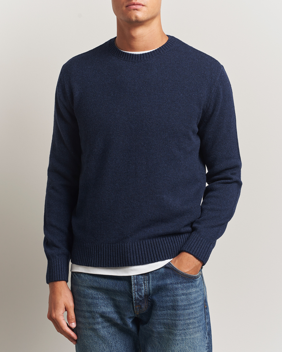 Homme | Pulls Et Tricots | Colorful Standard | Classic Merino Wool Crew Neck Marine Blue