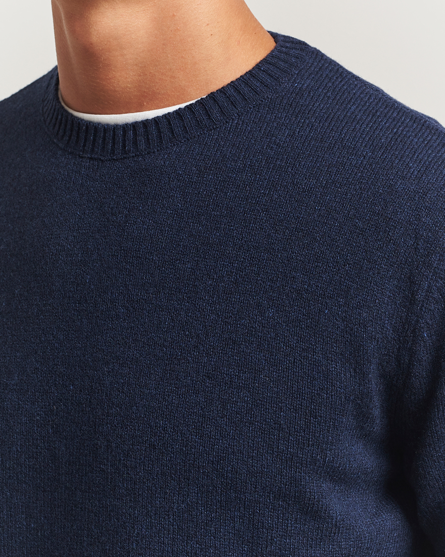 Heren | Truien | Colorful Standard | Classic Merino Wool Crew Neck Marine Blue