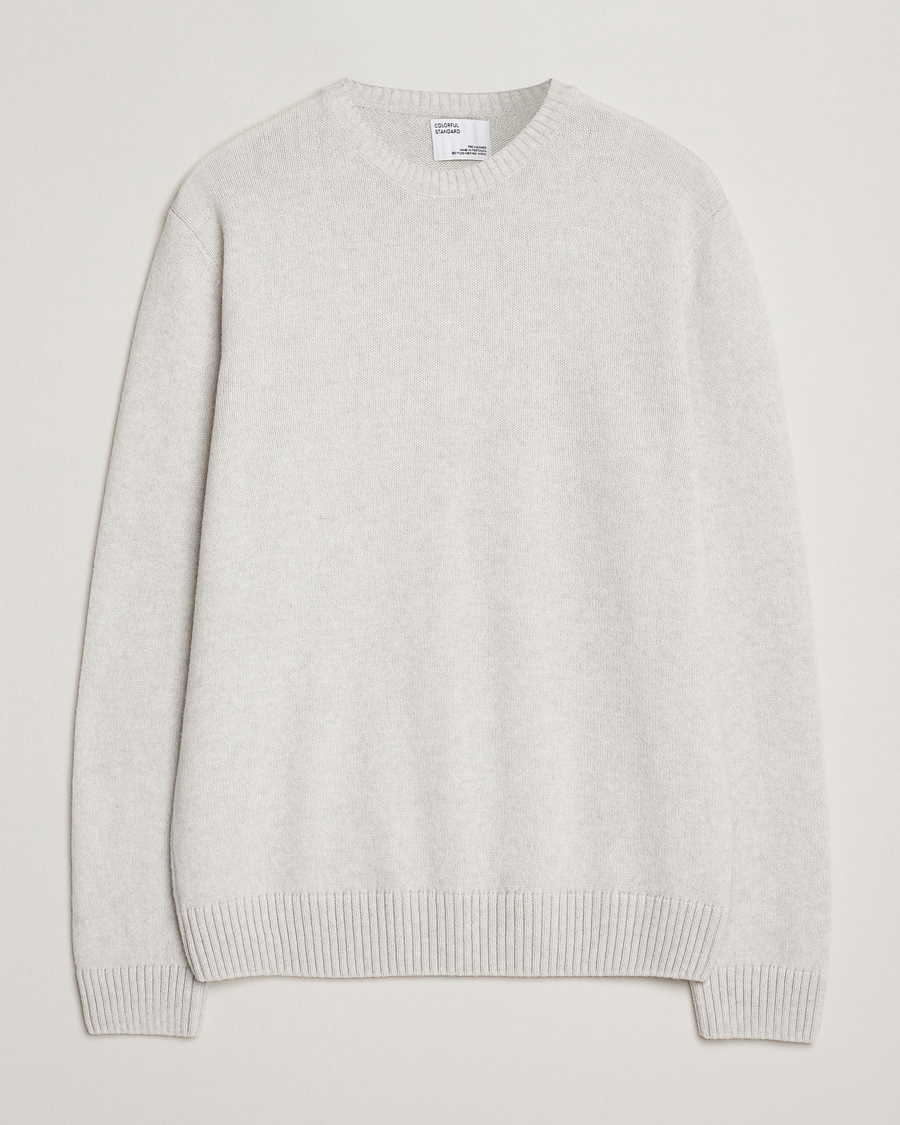 Heren | Truien | Colorful Standard | Classic Merino Wool Crew Neck Snow Melange