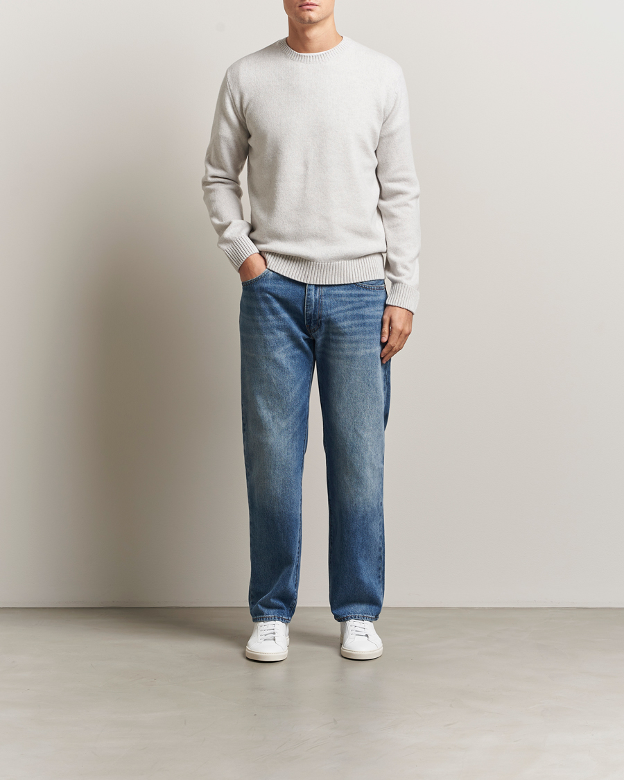 Heren | Truien | Colorful Standard | Classic Merino Wool Crew Neck Snow Melange